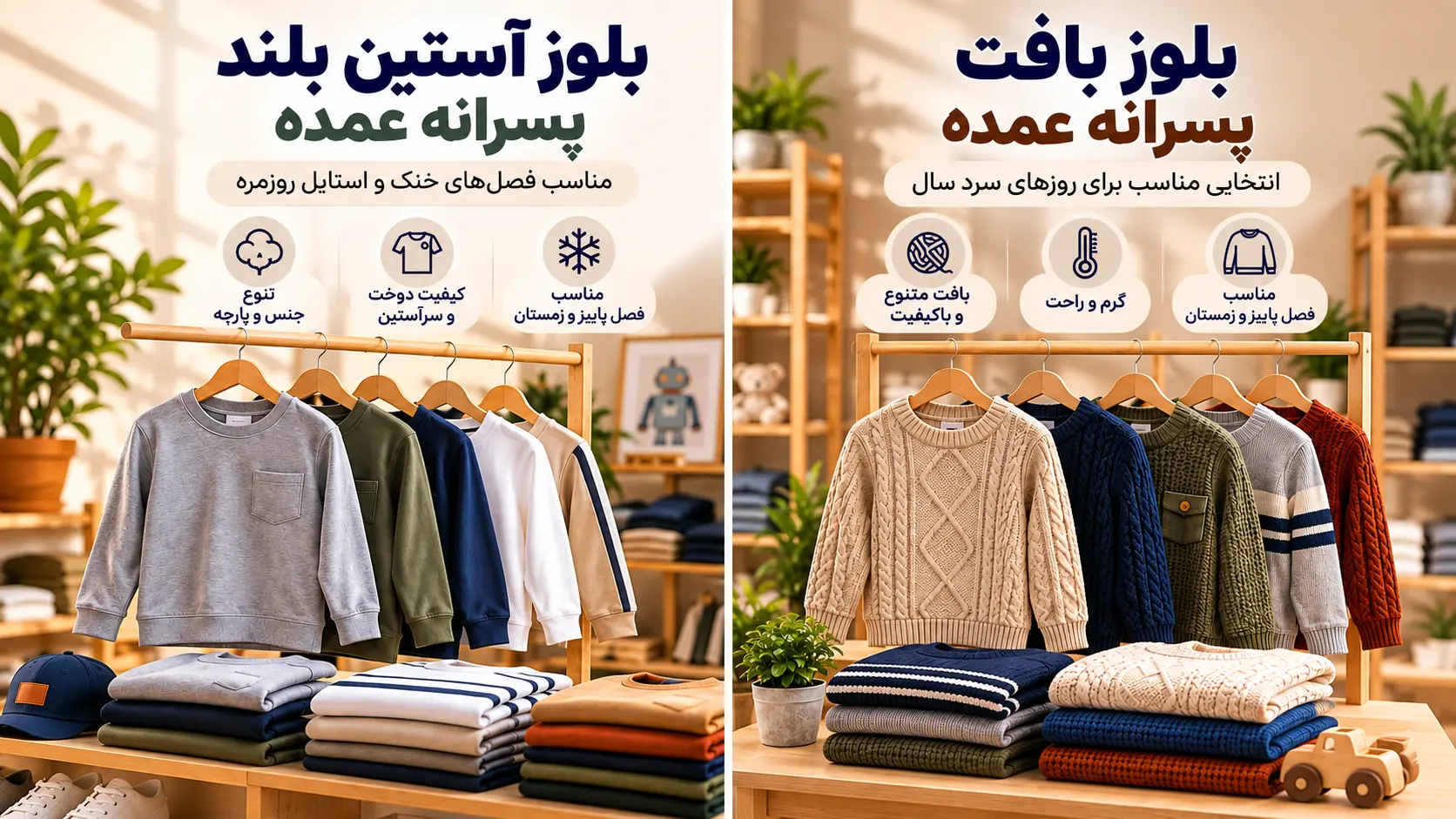 بلوز پسرانه عمده - لینک ویترین